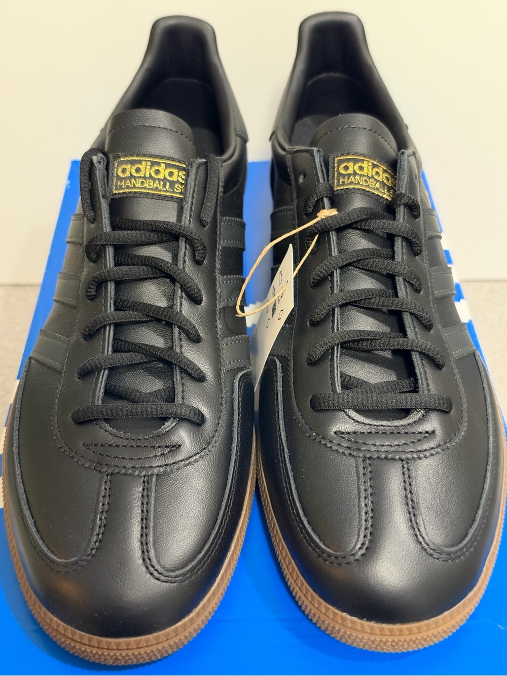 adidas Handball Spezial Core Black Carbon Gold Metallic Size 12 Men NEW JS3868 - Picture 2 of 11